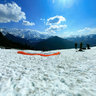 plaine-joux haute savoie - vallée des avalanches - face au massif du Mont-Blanc