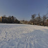 Tesoriera Park with snow