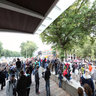 OccupyPortland - Periphery of the Rally at Tom McCall Park under shelter