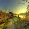 Villa d'Adda (BG) Tramonto all'Oasi dell'Alberone