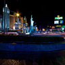 Las Vegas by Night : Corner of Tropicana Avenue and Las Vegas Boulevard