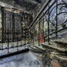 The main staircase old apartment building