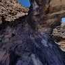Inside the Arch at Paul Bunyan's Woodpile, Juab County, Utah, USA