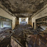 Matsuo mine apartment group ruins Central passage