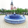 Blue fountain in Subotica