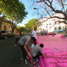 Figurones Fluo - Installation Urban Art