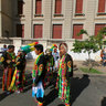 Freshmen Bolivian folk community to the city of La Plata