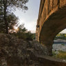 Under the Pont du Gard