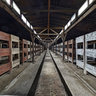 Birkenau camp Barack Auschwitz  interiour view