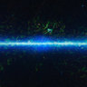 The sky and The Milkyway in infrared light as captured by NASA's WISE satellite