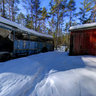 Abandoned car workshop in forest