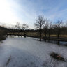 Semi-frozen lake in stromovka