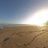 Sunset on Noetzie Beach