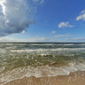 Beach at Międzywodzie. Baltic Sea