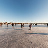 Ice on the river Alster