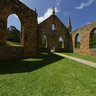 Interior of historic Port Arthur Church