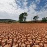 dry reservoir(云南三年连旱中干涸了的小库塘)