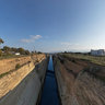 Crazy look over the old channel of korinthos