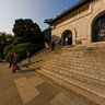 Nanjing Zhongshan Scenic Area - Mausoleum scenic area - Mausoleum Door Panorama