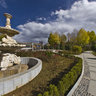 Lhasa, Tibet - were angle Lu Kang Park - Western-style fountain