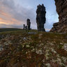 Manpupunyor Plateau. Sunrise.