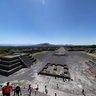 View of the Avenue of the Dead and the Pyramid of the Sun