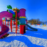 The Park Among the Lakes in Winter