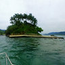 Vista da Ilha das Cabras em Ilha Bela