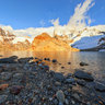 Laguna de los Tres at sunrise
