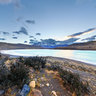 Laguna Amarga at sunset