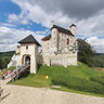 Zamek Bobolice z lotu ptaka