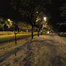 Podgorica At Night Under Snow
