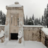 Partisan Fighter Monument On Gorica Under Snow - Podgorica February 2012