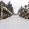 Partisan Fighter Monument On Gorica Hill Under Snow - Podgorica February 2012