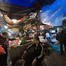 Poultry and Fish Sellers, Covered Street Market Hanoi