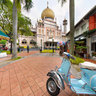 Vespa, Yamaha and the Sultan Mosque Singapore
