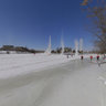 Ice blasting, Rideau River, Ottawa
