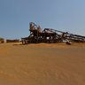 On the Mars or an old oil-rig in the desert