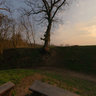 West part of Veveri castle walls