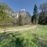 Yosemite Falls from the Merced River