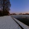 Coate Water Country Park in Winter