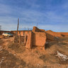 Outside the mud house