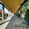 Wandelgang und kleiner Innenhof der Bad Nauheimer Trinkkuranlage