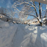 Mediterranean Villa, Reston, VA, USA after the big snow, in front of my house