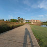 Palencia Golf Course, the clubhouse and some private homes around the lake
