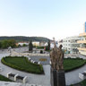 statue of St. Cyril and Methodius - from behind