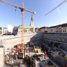 Building of new shopping center Hrad - from May 17th 2009