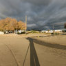 Saint George beach  , Naxos during Winter time