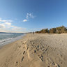Plaka beach at Naxos island Greece