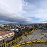 Punta Arenas, Chile. Cerro La Cruz Mirador with view of Tierra Del Fuego